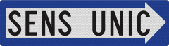 Sens unic (sageata spre dreapta) G5, Indicator rutier | Semn de circulatie