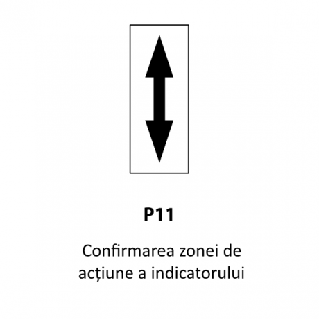 Confirmarea zonei de actiune a indicatorului, Indicator rutier | Semn de circulatie