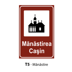 Manastire, Indicator rutier | Semn de circulatie