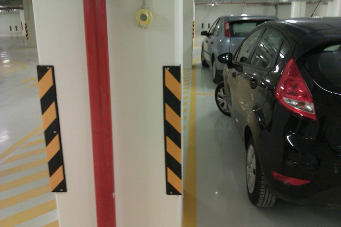 Coltar Cauciuc Protectie Perete Parcare, 10x80cm