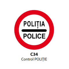 Control POLITIE, Indicator rutier | Semn de circulatie