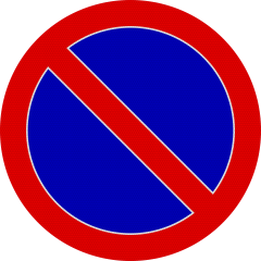 Stationarea interzisa C38, Indicator rutier | Semn de circulatie