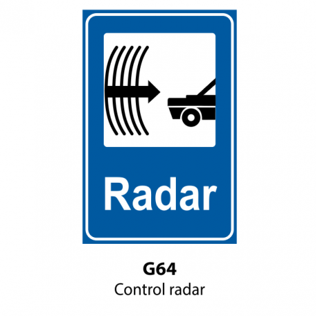 Control radar, Indicator rutier | Semn de circulatie