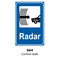 Control radar, Indicator rutier | Semn de circulatie