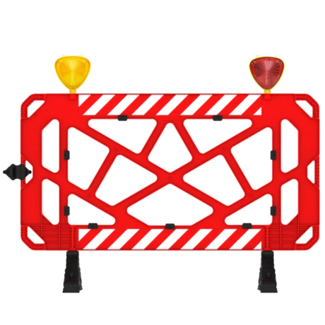 Bariera Modulara pentru Semnalizare Lucrari, 1.5m x 1m, 12.5 kg, ROSU, Buget