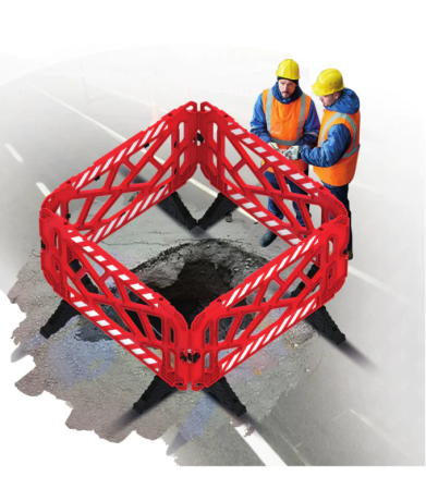 Bariera Modulara pentru Semnalizare Lucrari, 1.5m x 1m, 12.5 kg, ROSU, Buget