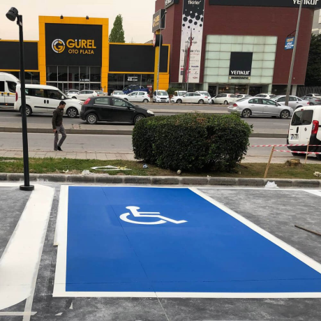 Vopsea pentru marcare rutiera, 25kg, ROSU