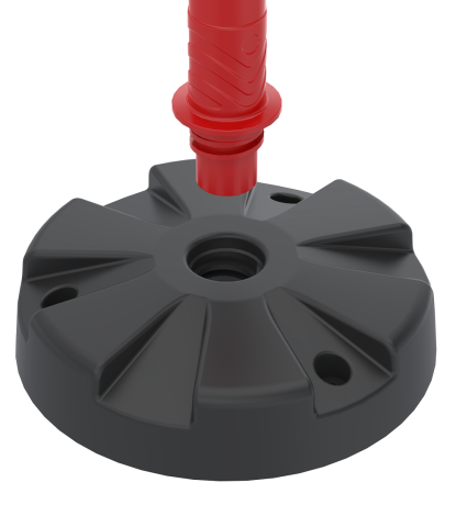 Stalp mobil cu 4 benzi reflectorizante, inaltime 1.2m, greutate 6kg