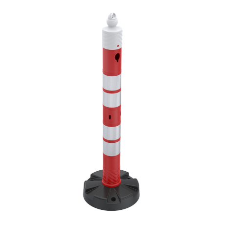 Stalp mobil cu 4 benzi reflectorizante, inaltime 1.2m, greutate 6kg