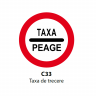 Taxa de trecere, Indicator rutier | Semn de circulatie