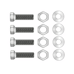 SET Surub, piulita, saiba plata x 4 buc., M8, pentru montaj indicatoare rutiere