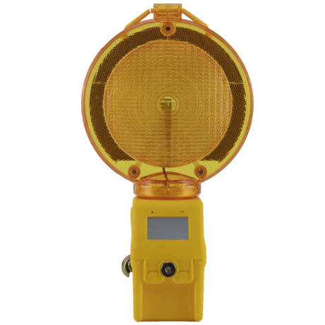 Lampa Semnalizare Rutiera, lumină intermitentă galbenă, CU BATERIE INCLUSĂ