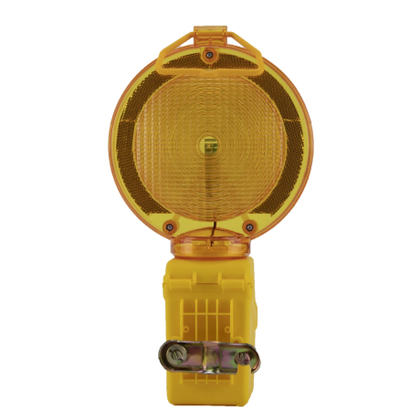 Lampa Semnalizare Rutiera, lumină intermitentă galbenă, CU BATERIE INCLUSĂ