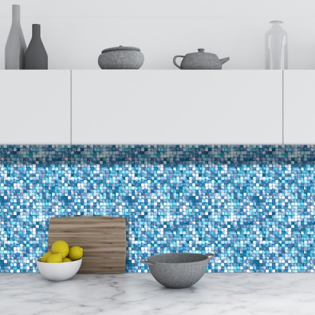 Panouri decorative din PVC, model MOZAIC, cutie cu 4 buc 30x30cm, 0.36m², grosime 0.55mm