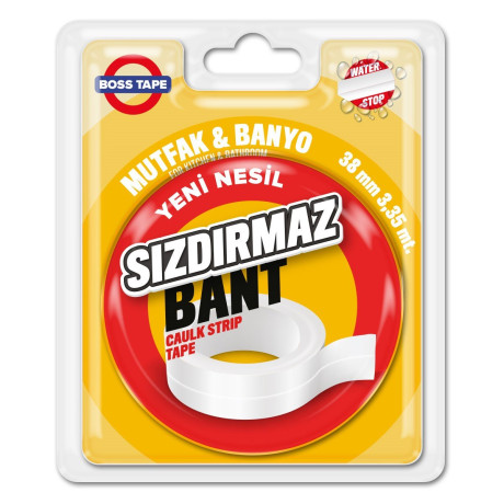 Banda adeziva etansare, waterproof, alba, 38mm x 3.35m