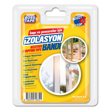 Banda de izolare din silicon pentru usi și ferestre, 53mm x 2.5m, Adeziv 3M