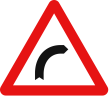 Curba la dreapta, Indicator rutier | Semn de circulatie
