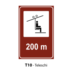 Teleschi, Indicator rutier | Semn de circulatie