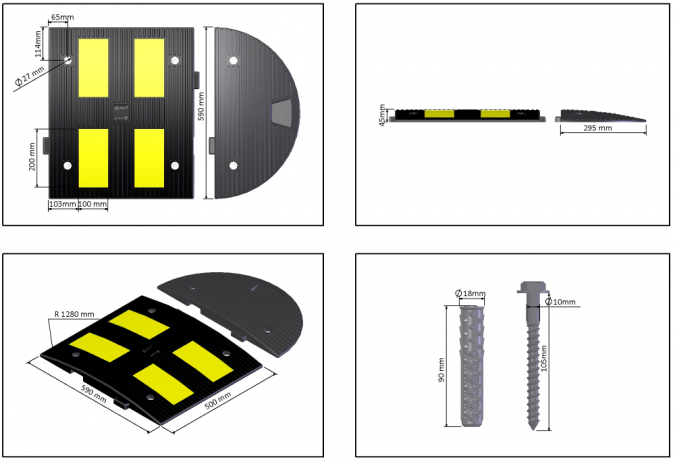 Capac limitator de viteza, cod 12109