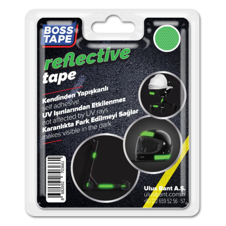 Banda adeziva reflectorizanta, fosforescenta, 3.5cm x 1.5m