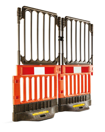 Bariera de imprejmuire cu extensie din PVC, 1m lungime x 2m inaltime