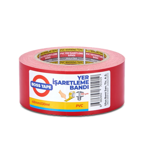 Banda adeziva pentru marcare, 5cm x 30m, rosu