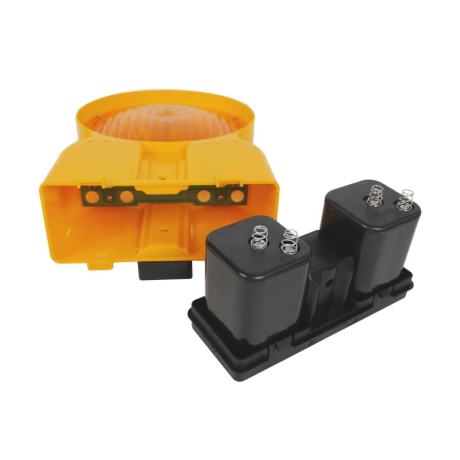 Lampă de semnalizare rezistentă la apă și impact, IP65, 12cd, funcționare cu 2 baterii NEINCLUSE