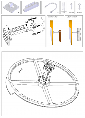 Oglinda Rutiera Ø 80 cm pentru Intersectii, Parcari – DNC | Vizibilitate Maxima