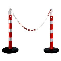 SET 2 Stalpi mobili de 6 kg si lant de 3 metri lungime