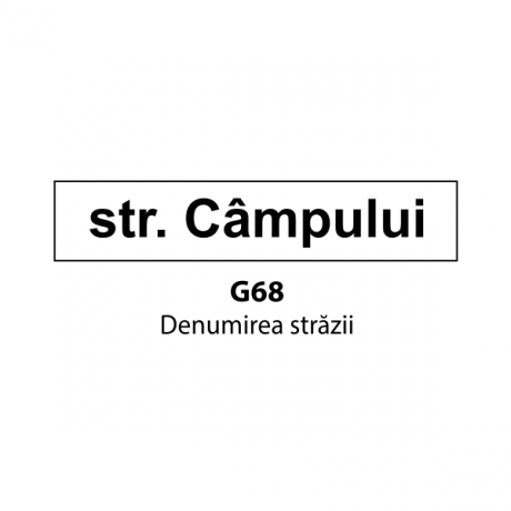 Denumirea strazii, Indicator rutier | Semn de circulatie