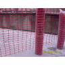 Plasa imprejmuire santier 1m x 50 metri, 80 gr/mp, Portocalie