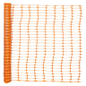 Plasa imprejmuire santier 1m x 50 metri, 80 gr/mp, Portocalie