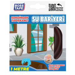 Banda de blocare a apei pentru dus, blaturi bucatarie, margini chiuveta, Maro, 27mm x 1m