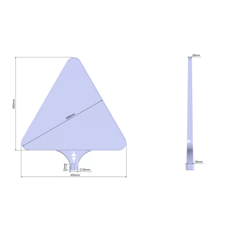 SET Con rutier + semn pentru semnalizare lucrari, 6kg