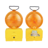 Lampă semnalizare lucrări rutiere, lumină intermitentă LED, funcționare cu 2 baterii INCLUSE