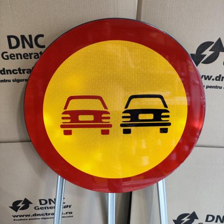 Depasirea autovehiculelor, cu exceptia motocicletelor fara atas, intezisa, Indicator rutier | Semn de circulatie