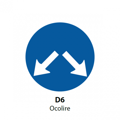 Ocolire, Indicator rutier (D6) | Semn de circulatie