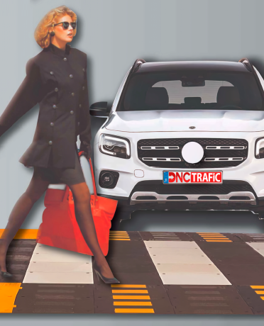 Trecere de pietoni suprainaltata, modulara, diverse dimensiuni, limitator de viteza, inaltime 7cm