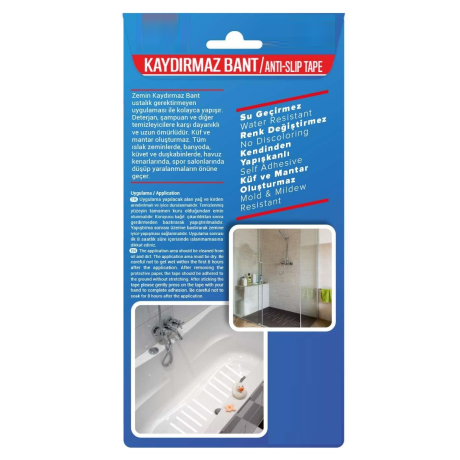 Benzi Antialunecare pentru baie, dus, cada, material rezistent la apa, set de 10 buc.