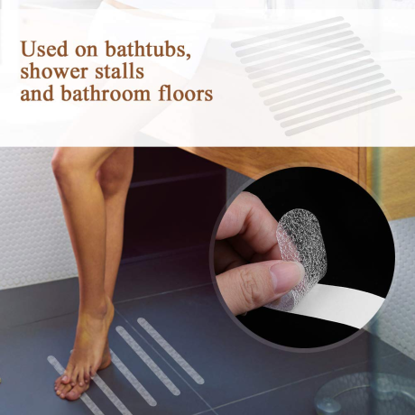 Benzi Antialunecare pentru baie, dus, cada, material rezistent la apa, set de 10 buc.
