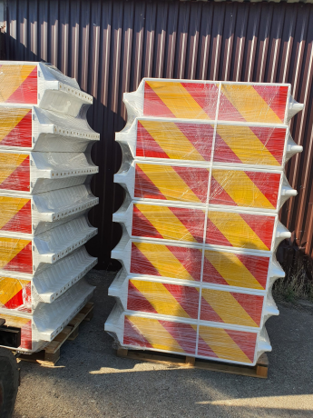 Baliza Directionala 18kg + Lampa Galbena + Baterie 4R25