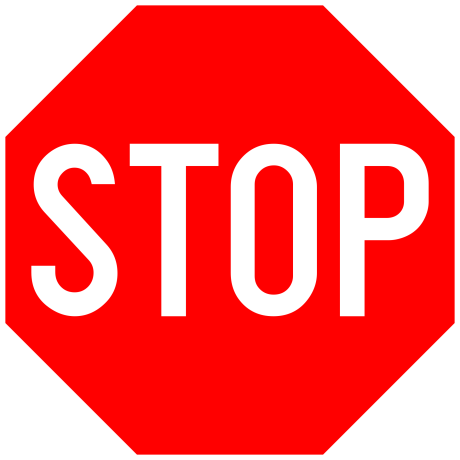 Indicator Oprire (Stop) - Semn de Circulație Metalic 60cm 