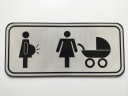 Panou aditional care indica locul de parcare pentru mame si gravide, Indicator rutier aditional | Semn de circulatie