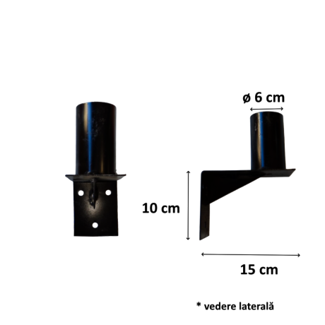 Sistem de prindere pe perete pentru oglinzile rutiere