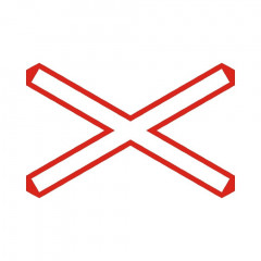 Trecere la nivel cu o cale ferata simpla, fara bariere, Indicator rutier | Semn de circulatie