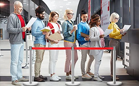 Stalp Delimitare cu Banda (3 metri) Retractabila, Rosie