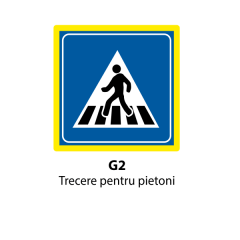 Trecere pentru pietoni, Indicator rutier | Semn de circulatie