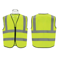 Vesta reflectorizanta verde, inchidere cu fermoar, marime XL, PREMIUM