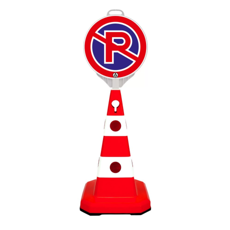 SET Con Parcare Interzisa, 100cm si 6kg, fata-verso, semn mare de parcare interzisa