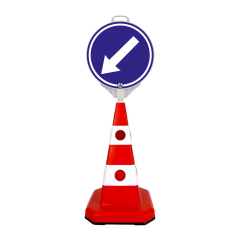 SET Con rutier + semn ocolire stanga, 6kg